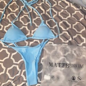 MatteSwim blue Two piece